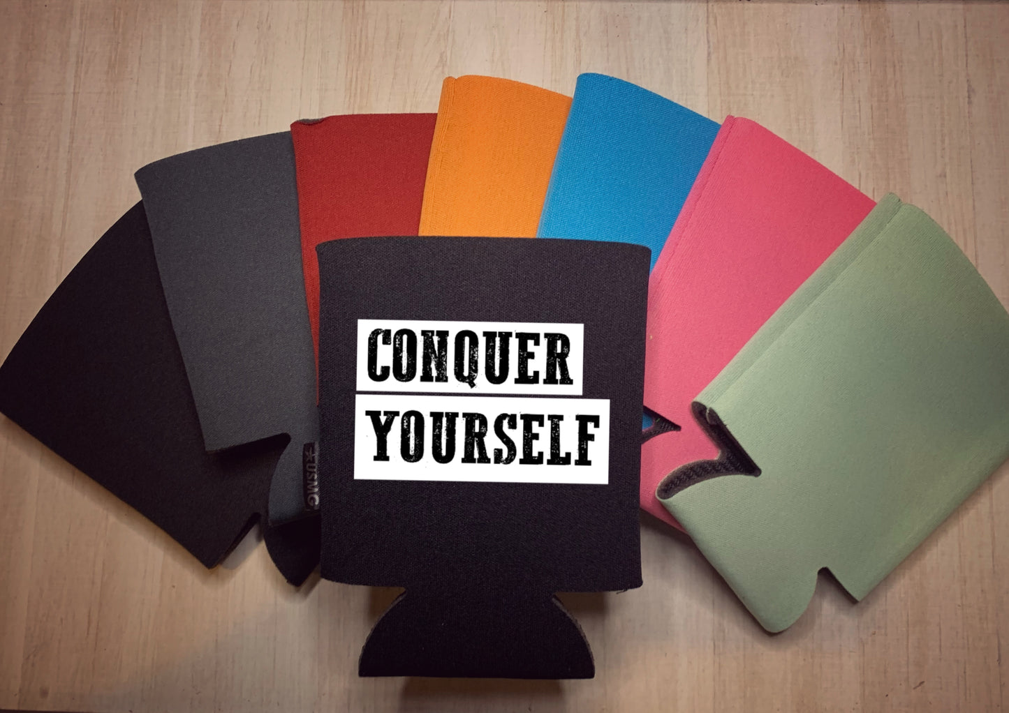 CONQUER YOURSELF Can Cooler